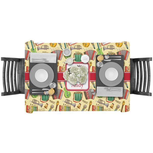 Vintage Musical Instruments Rectangular Tablecloths - LIFESTYLE