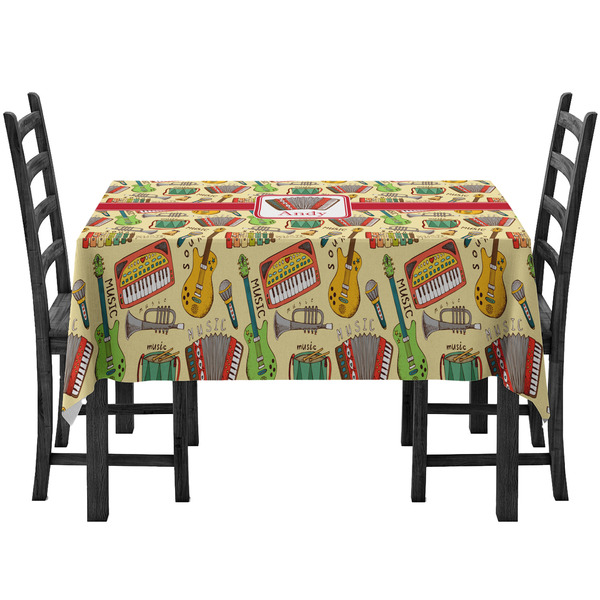 Custom Vintage Musical Instruments Tablecloth (Personalized)