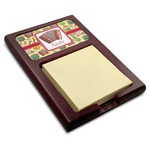 Vintage Musical Instruments Red Mahogany Sticky Note Holder (Personalized)
