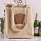 Vintage Musical Instruments Reusable Cotton Grocery Bag - In Context