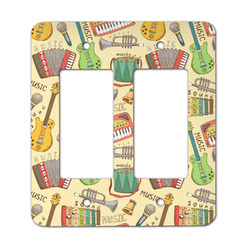 Vintage Musical Instruments Rocker Style Light Switch Cover - Two Switch
