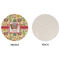 Vintage Musical Instruments Round Linen Placemats - APPROVAL (single sided)