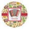 Vintage Musical Instruments Round Paper Coaster - Approval