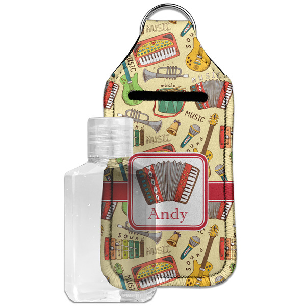 Vintage Musical Instruments Sanitizer Holder Keychain - Large with Case