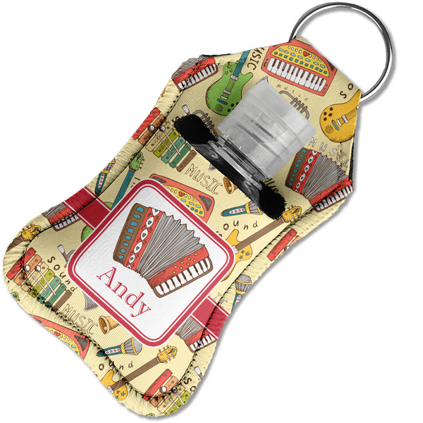 Vintage Musical Instruments Sanitizer Holder Keychain - Small in Case