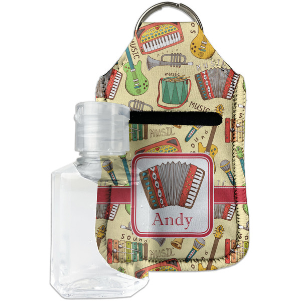 Custom Vintage Musical Instruments Hand Sanitizer & Keychain Holder (Personalized)