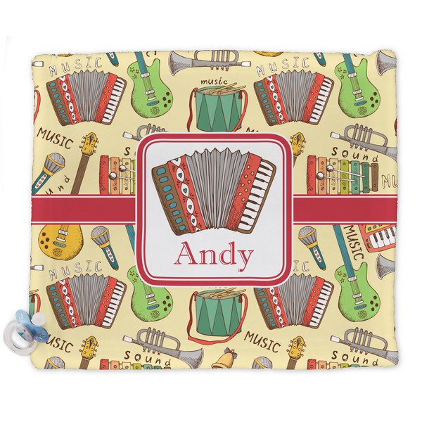 Custom Vintage Musical Instruments Security Blanket - Single Sided (Personalized)