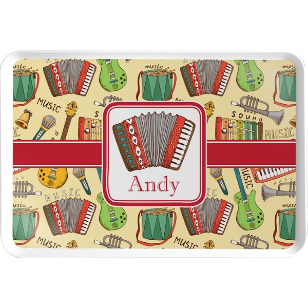 Custom Vintage Musical Instruments Serving Tray (Personalized)