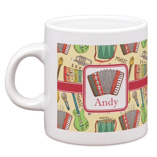 Custom Vintage Musical Instruments Espresso Cup (Personalized)