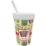 Vintage Musical Instruments Sippy Cup with Straw (Personalized)
