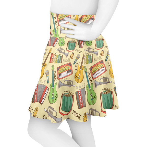 Vintage Musical Instruments Skater Skirt - Side