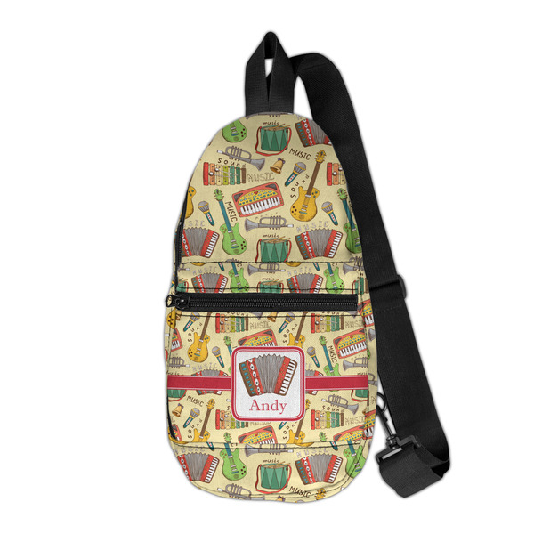 Custom Vintage Musical Instruments Sling Bag (Personalized)
