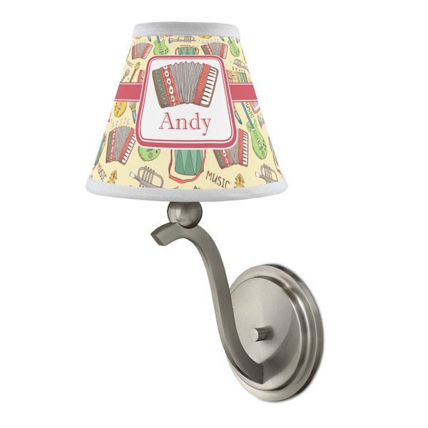 Vintage Musical Instruments Small Chandelier Lamp - LIFESTYLE (on wall lamp)