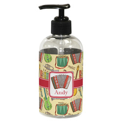 Vintage Musical Instruments Plastic Soap / Lotion Dispenser (8 oz - Small - Black) (Personalized)