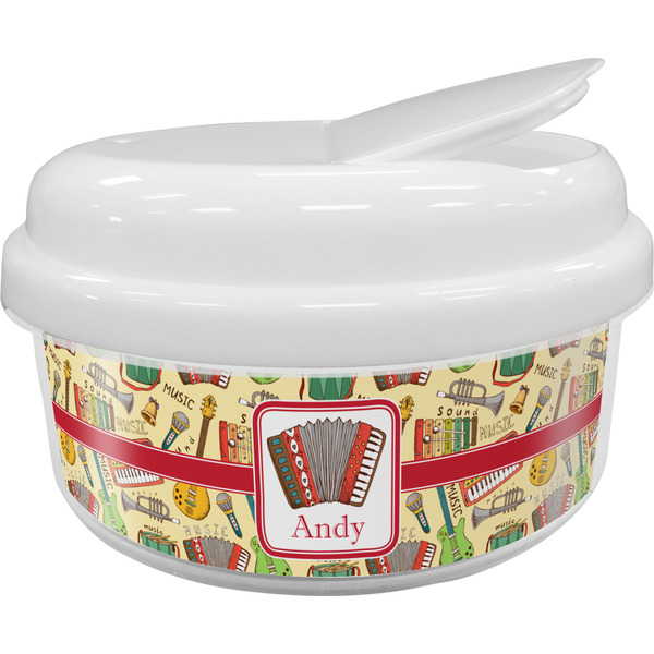Custom Vintage Musical Instruments Snack Container (Personalized)