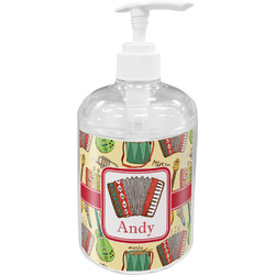 Vintage Musical Instruments Acrylic Soap & Lotion Bottle (Personalized)