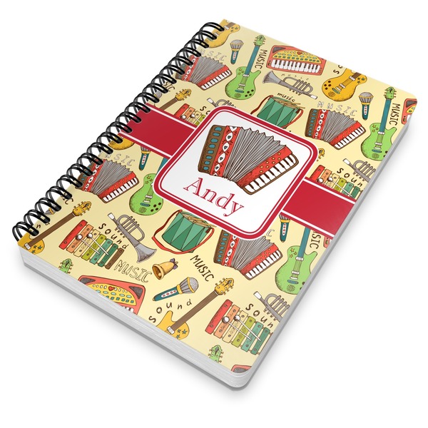 Vintage Musical Instruments Spiral Journal 7 x 10 - Main