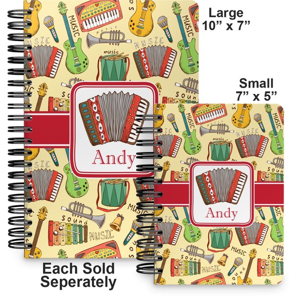 Vintage Musical Instruments Spiral Journal - Comparison