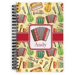 Vintage Musical Instruments Spiral Notebook (Personalized)