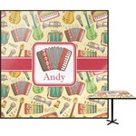 Vintage Musical Instruments Square Table Top (Personalized)