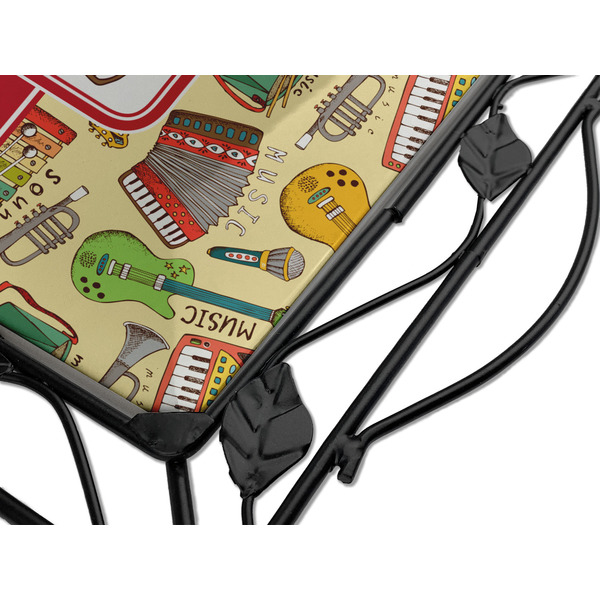 Vintage Musical Instruments Square Trivet - Detail