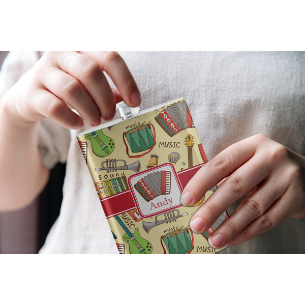 Vintage Musical Instruments Stainless Steel Flask - LIFESTYLE 1