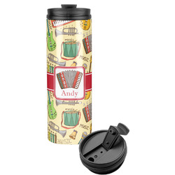 Vintage Musical Instruments Stainless Steel Skinny Tumbler (Personalized)