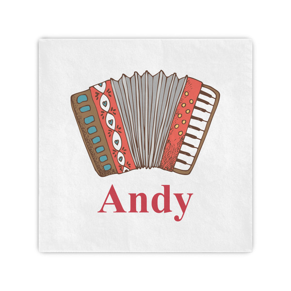 Custom Vintage Musical Instruments Cocktail Napkins (Personalized)
