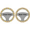 Vintage Musical Instruments Steering Wheel Cover- Front and Back