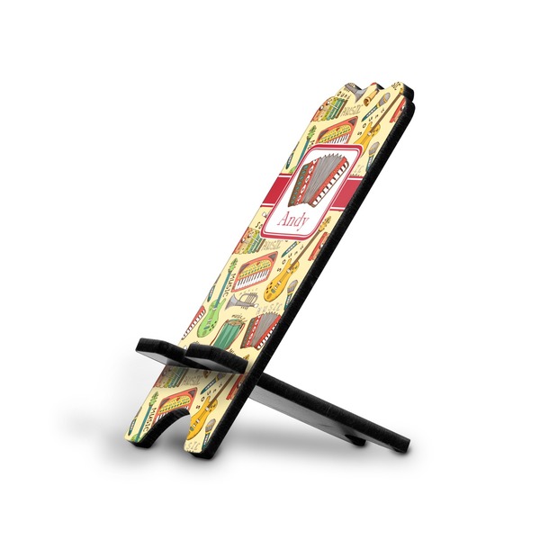 Custom Vintage Musical Instruments Stylized Cell Phone Stand - Small w/ Name or Text