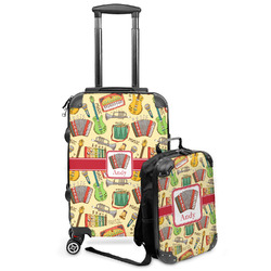 Vintage Musical Instruments Kids 2-Piece Luggage Set - Suitcase & Backpack (Personalized)