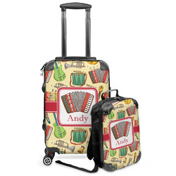 Vintage Musical Instruments Kids 2-Piece Luggage Set - Suitcase & Backpack (Personalized)
