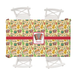 Vintage Musical Instruments Tablecloth - 58"x102" (Personalized)