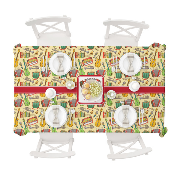 Vintage Musical Instruments Tablecloths (58"x102") - TOP VIEW