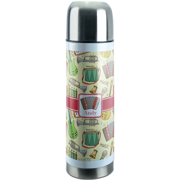 Custom Vintage Musical Instruments Stainless Steel Thermos (Personalized)