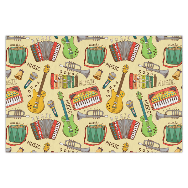 Custom Vintage Musical Instruments Tissue Paper Sheets - X-Large - Heavyweight