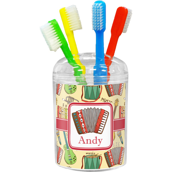 Custom Vintage Musical Instruments Toothbrush Holder (Personalized)
