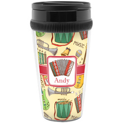 Vintage Musical Instruments Acrylic Travel Mug without Handle (Personalized)