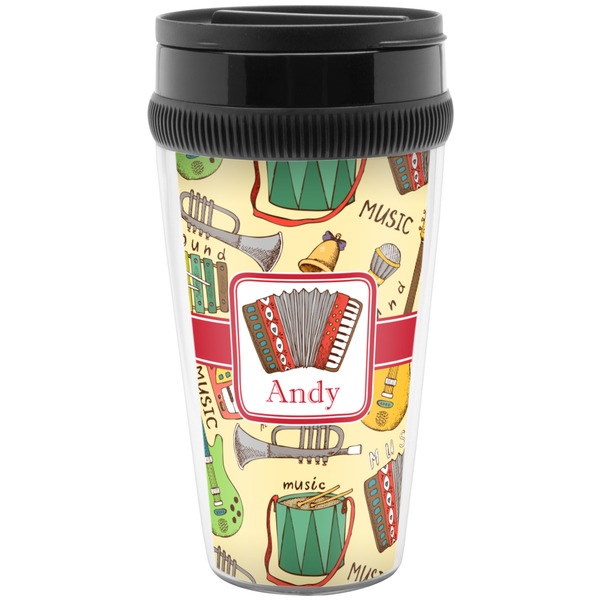 Custom Vintage Musical Instruments Acrylic Travel Mug without Handle (Personalized)