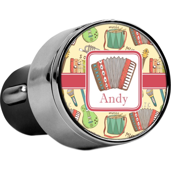 Custom Vintage Musical Instruments USB Car Charger (Personalized)