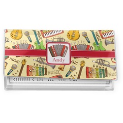 Vintage Musical Instruments Vinyl Checkbook Cover (Personalized)