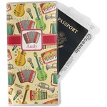Vintage Musical Instruments Travel Document Holder