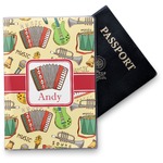 Vintage Musical Instruments Vinyl Passport Holder (Personalized)