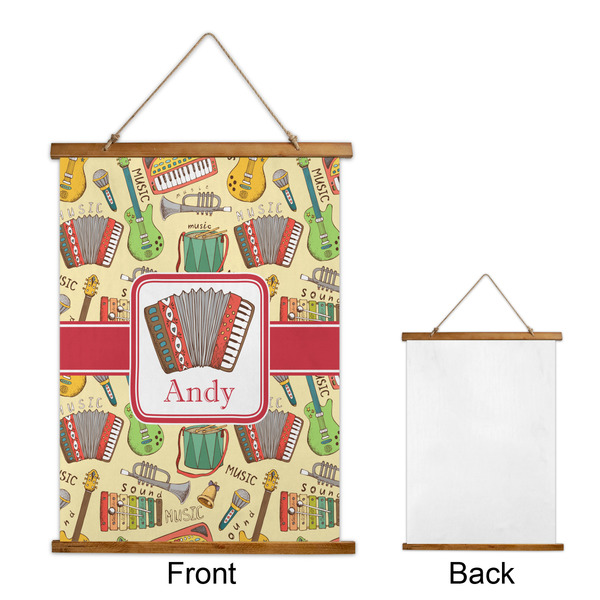 Vintage Musical Instruments Wall Hanging Tapestry - Portrait - APPROVAL