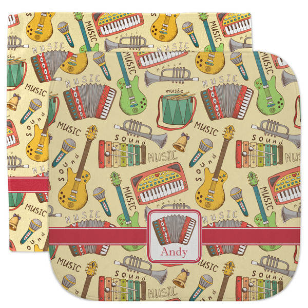 Custom Vintage Musical Instruments Facecloth / Wash Cloth (Personalized)