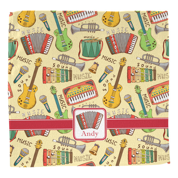 Vintage Musical Instruments Washcloth - Front - No Soap