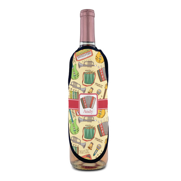 Vintage Musical Instruments Wine Bottle Apron - IN CONTEXT
