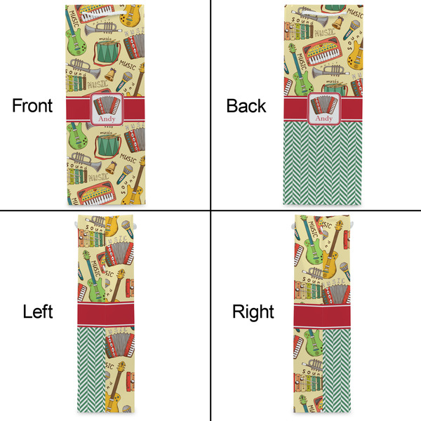 Vintage Musical Instruments Wine Gift Bag - Gloss - Approval