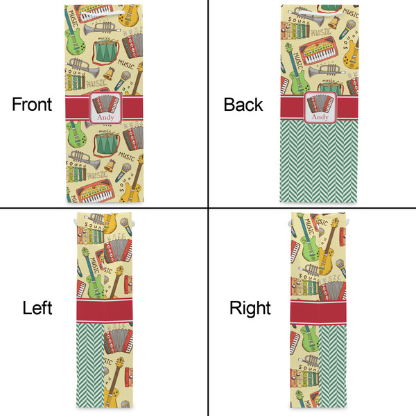 Vintage Musical Instruments Wine Gift Bag - Matte - Approval