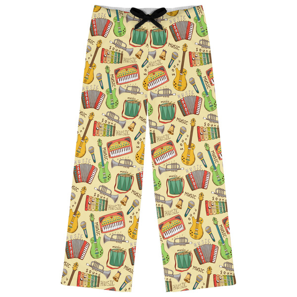 Custom Vintage Musical Instruments Womens Pajama Pants - M